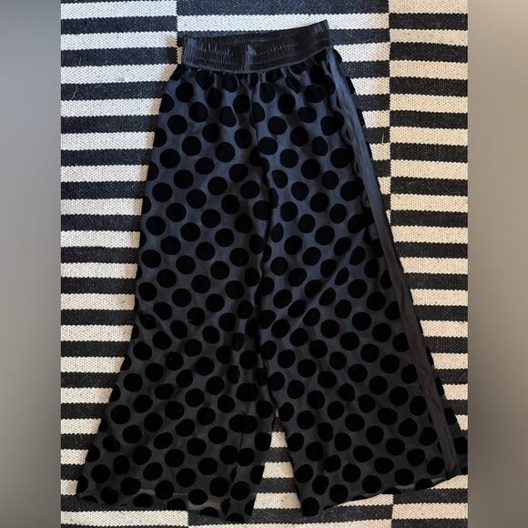 Victoria's Secret sheer polka dot lingerie wide leg pants.- S to M - Picture 8 of 12